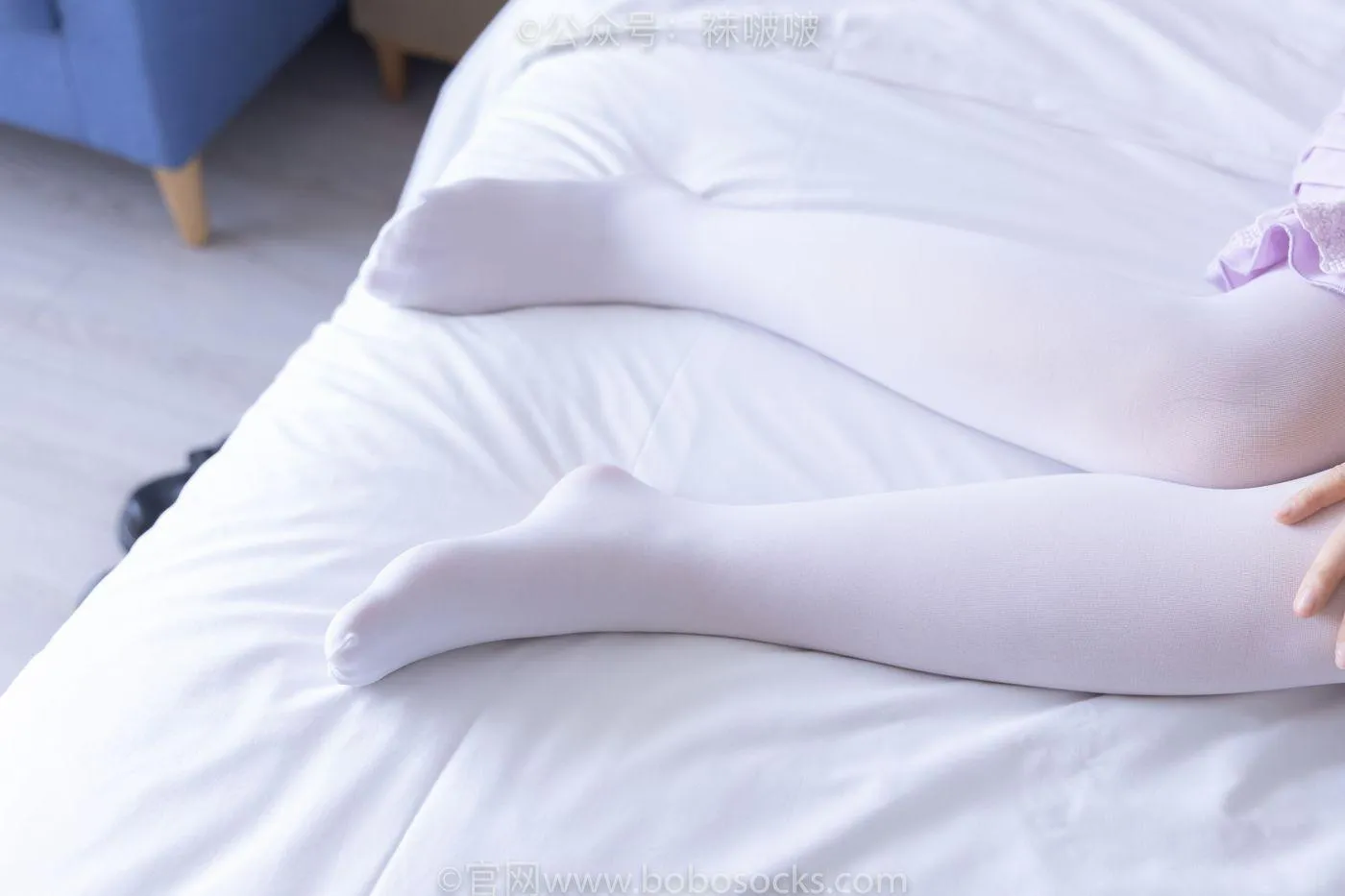 [BoBoSocks袜啵啵]NO.079 砂糖-皮鞋、厚白丝（花絮版） [140P]插图1